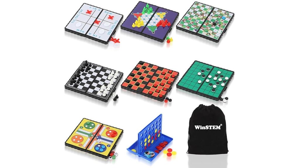 travel compact 8 in 1 games