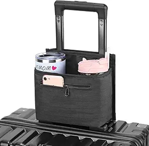 travel friendly suitcase cup holder