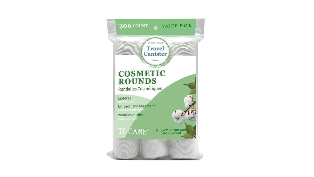 travel lint free cotton rounds