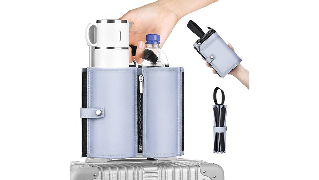 travel luggage drink holder
