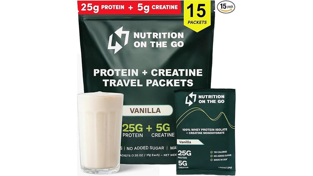 travel ready whey creatine packets