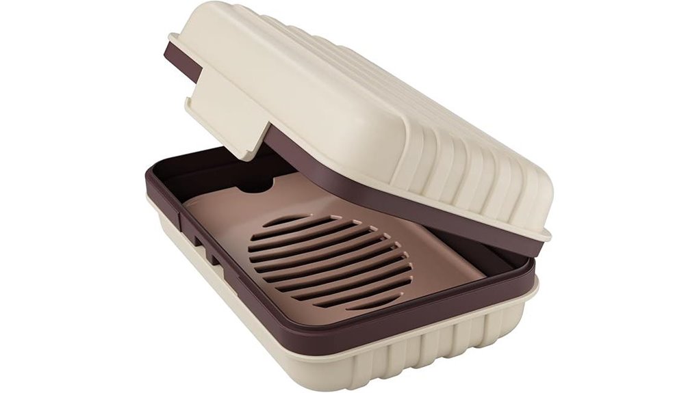 travel soapdish with lid