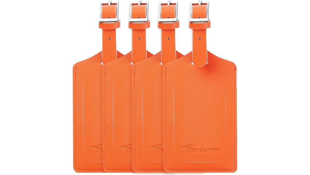 travelambo pu leather tags