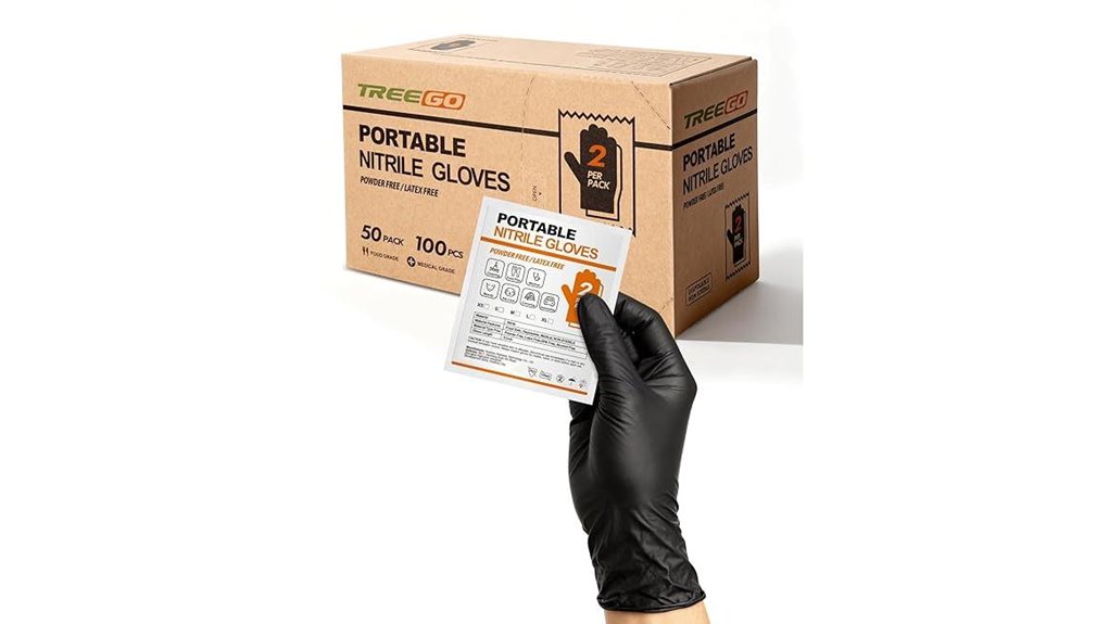 treego nitrile 5mil gloves