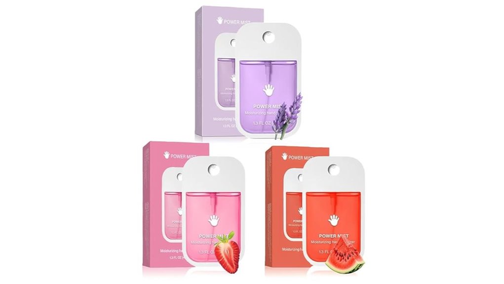 tri flavored hand sanitizer spray