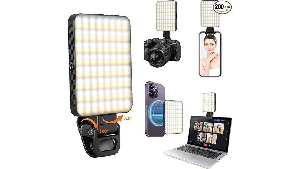 tri mode magnetic ring light