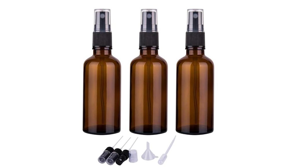 triple amber glass oil