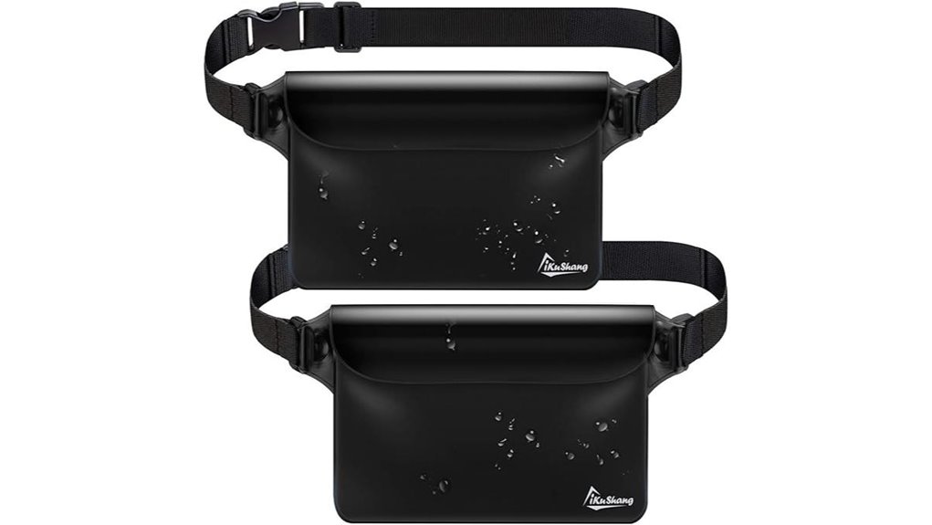 triple zip waterproof pouch