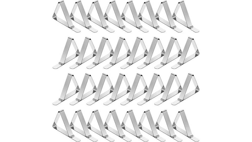tripole 32 pack stainless clips