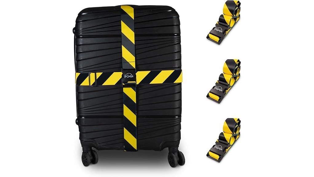 tsa adjustable 3 pack straps