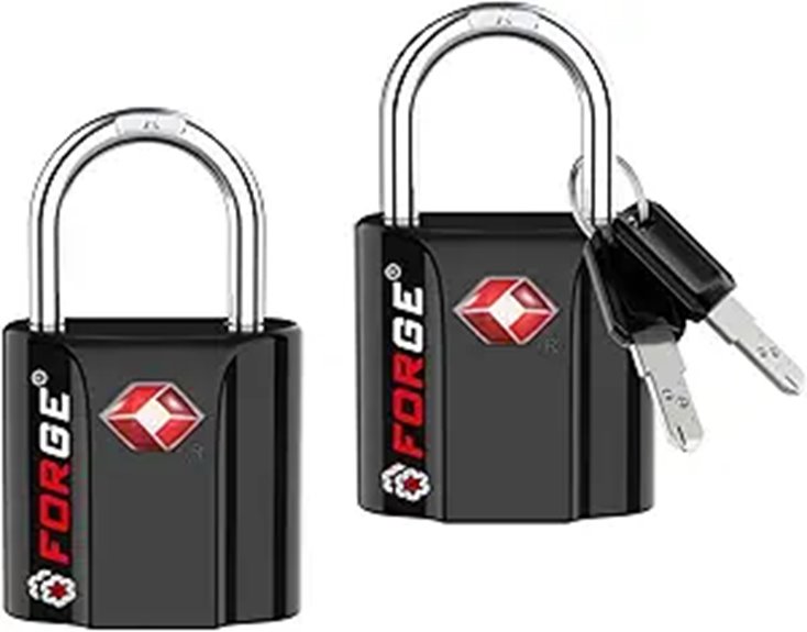 tsa approved black key lock