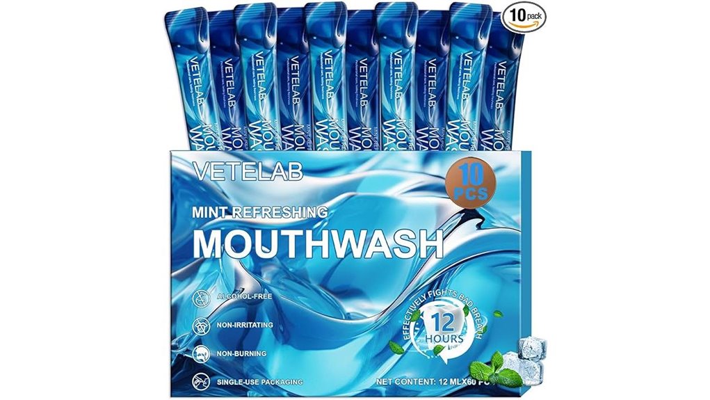 tsa approved mint mouthwash packets