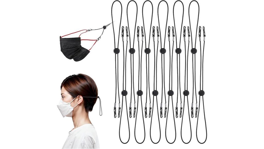 twelve adjustable mask extenders
