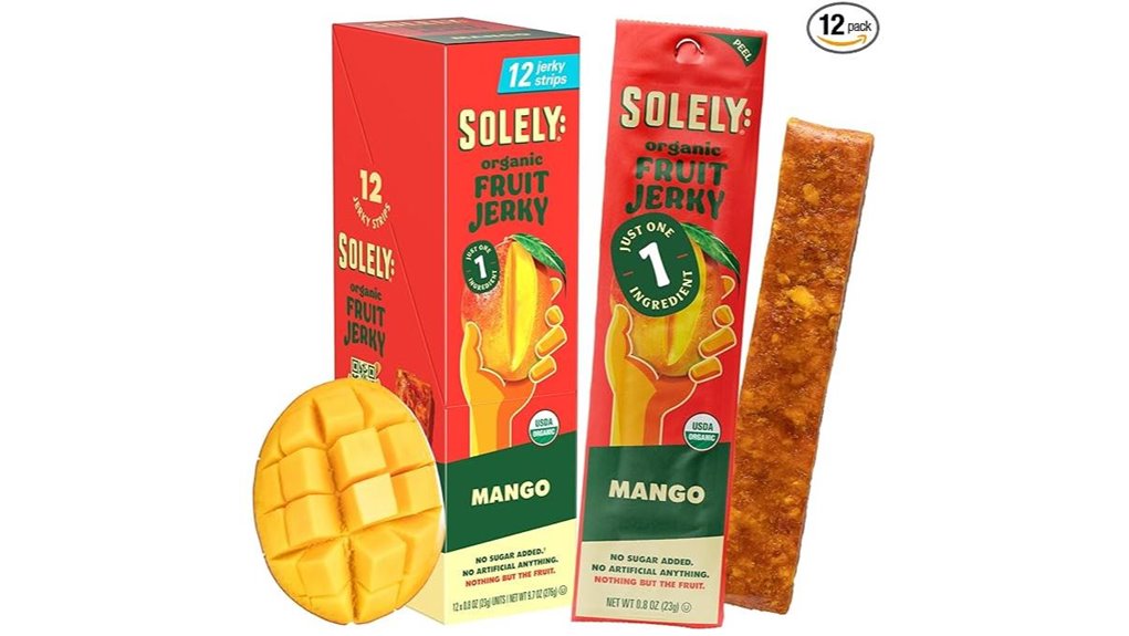 twelve organic mango jerky