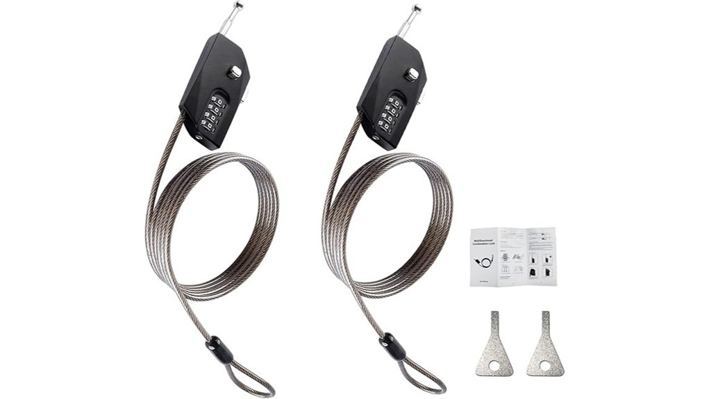 twin retractable steel lock