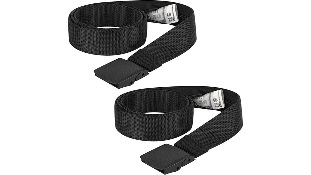 two anti theft money belts