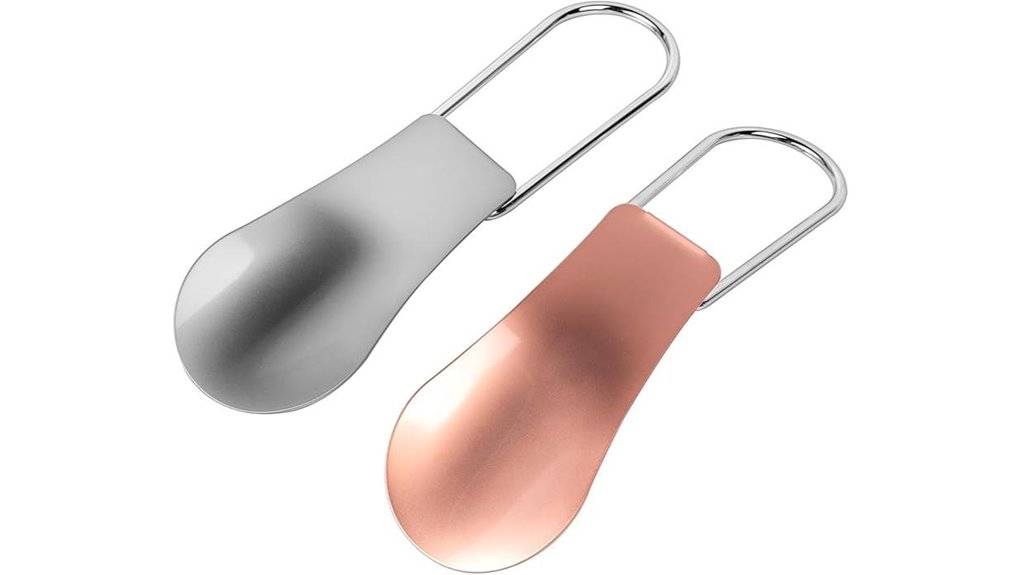 two folding metal pulls