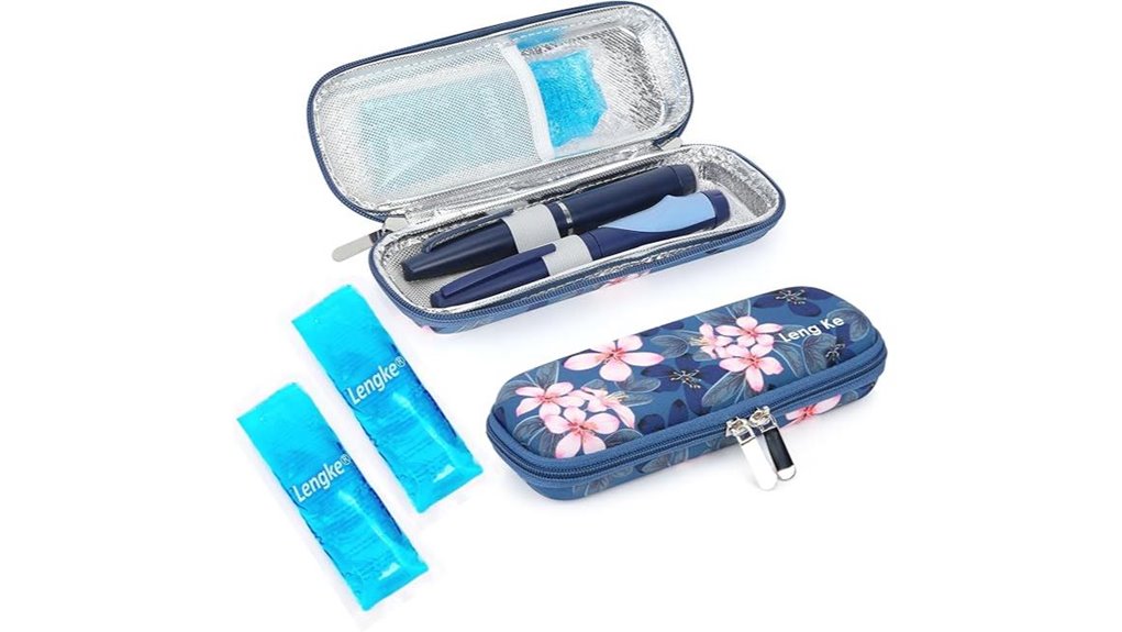 two ice portable insulin cooler