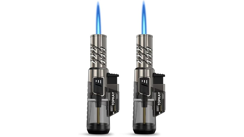 two pack butane mini lighters