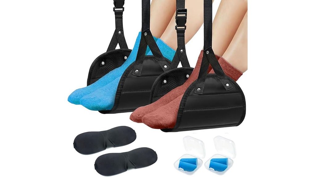two pack portable foot hammock
