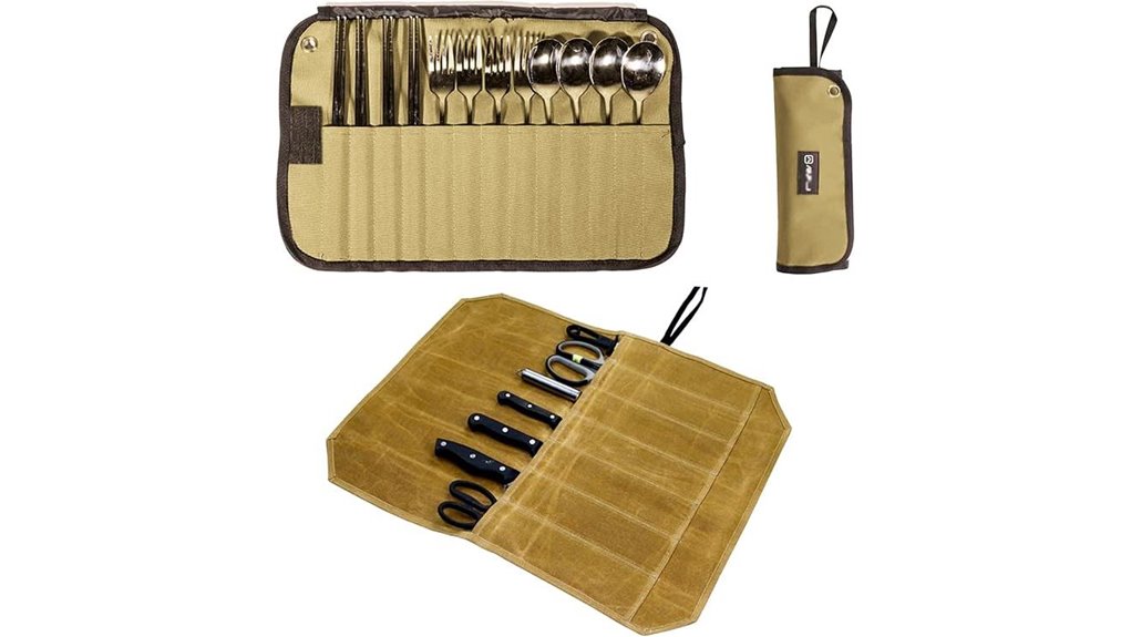 two part camping knife bag