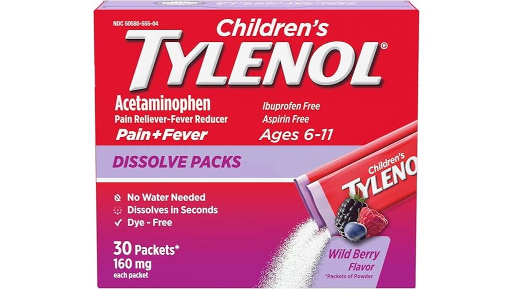 tylenol 160mg kids flu