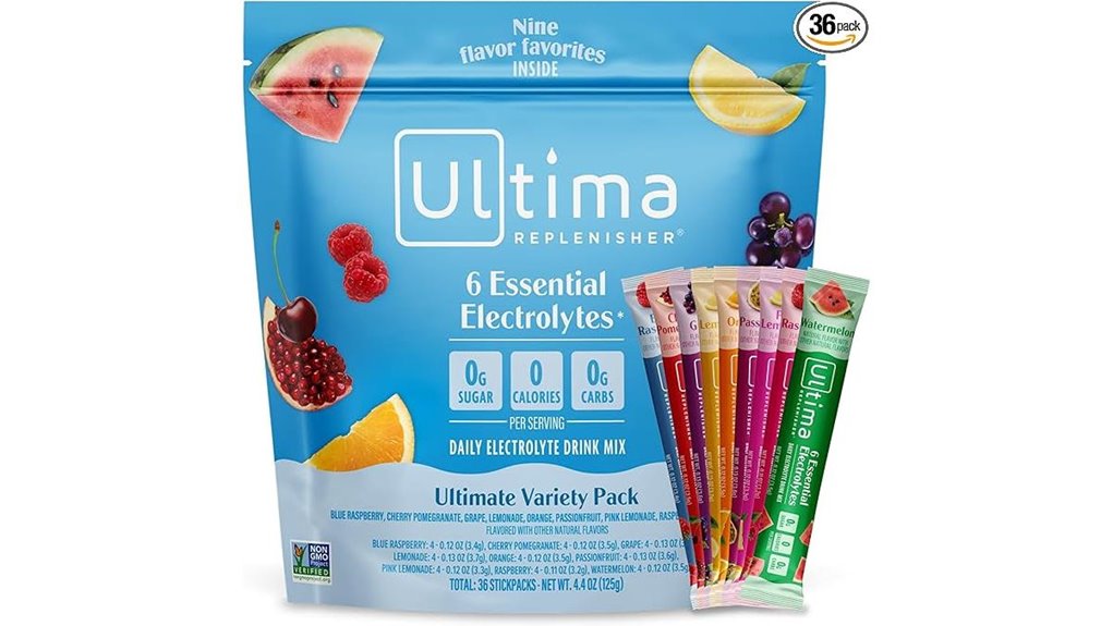 ultima zero sugar electrolyte pack