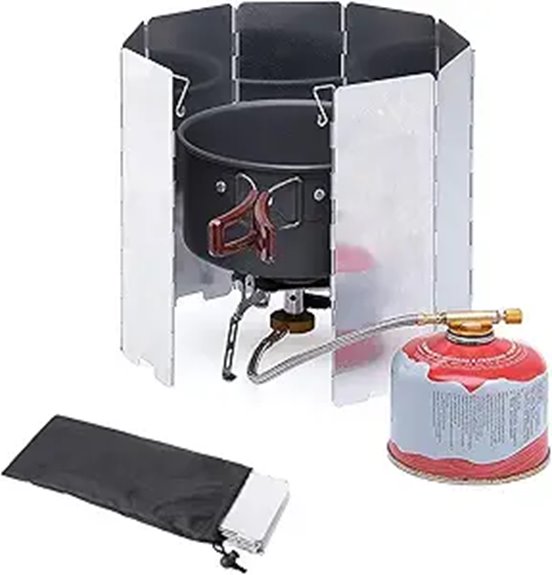 ultralight aluminum foldable windscreen