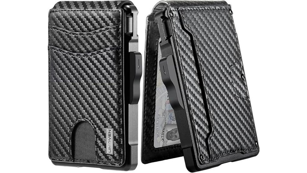 umoven slim leather rfid