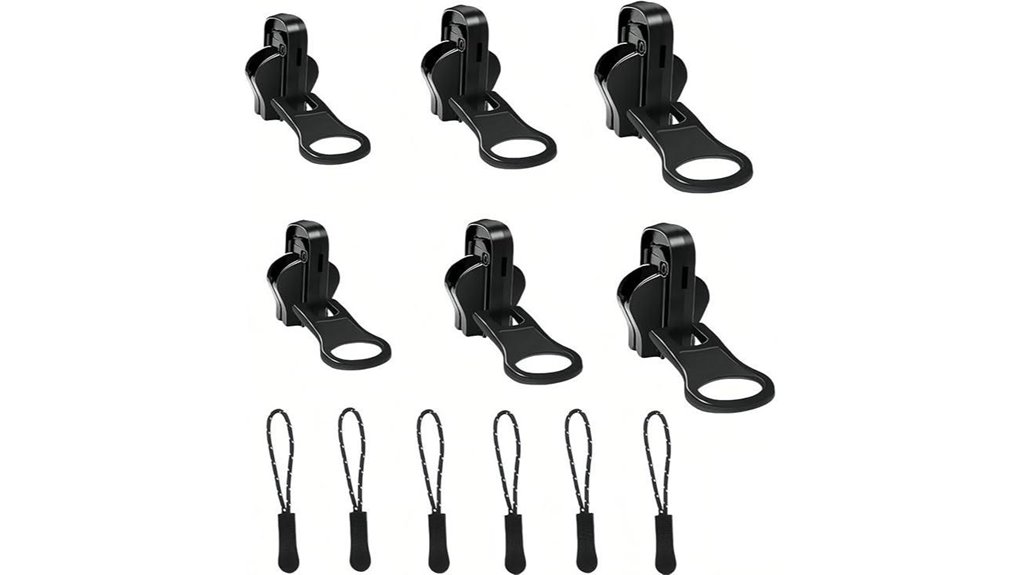 universal 3 size double sided nosew zipper