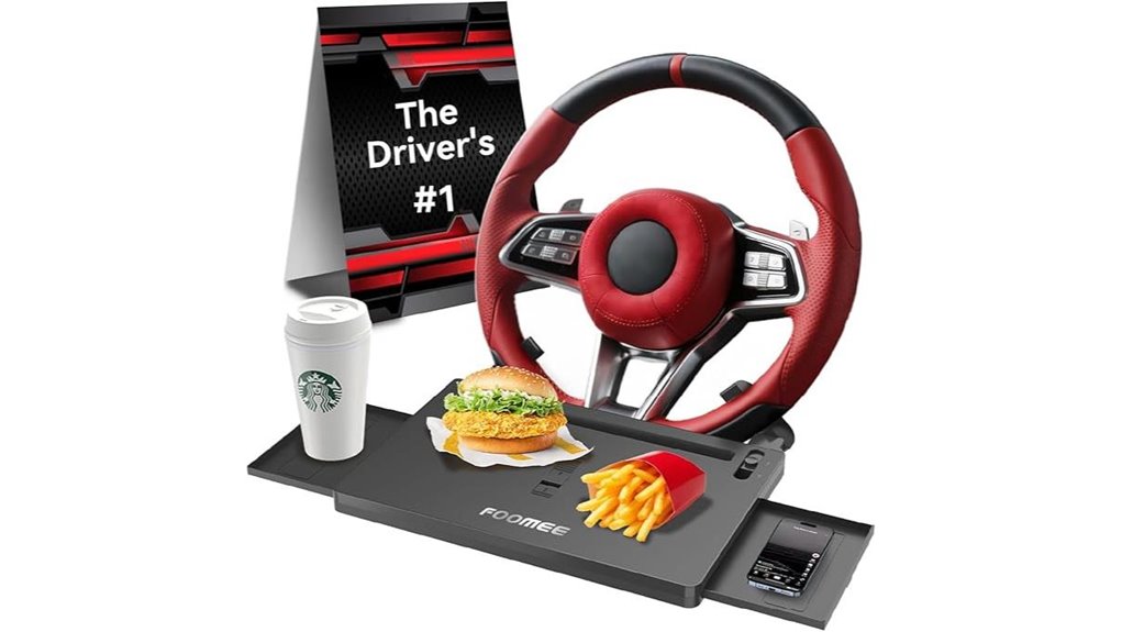 universal adjustable steering tray
