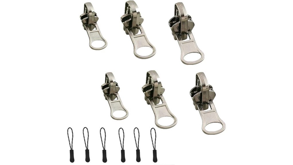 universal triple size double sided zipper