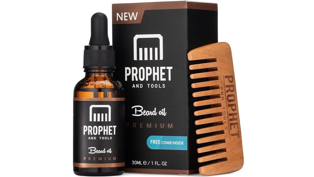 unscented beard oil comb