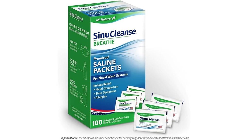 usa 100 count pre mixed saline