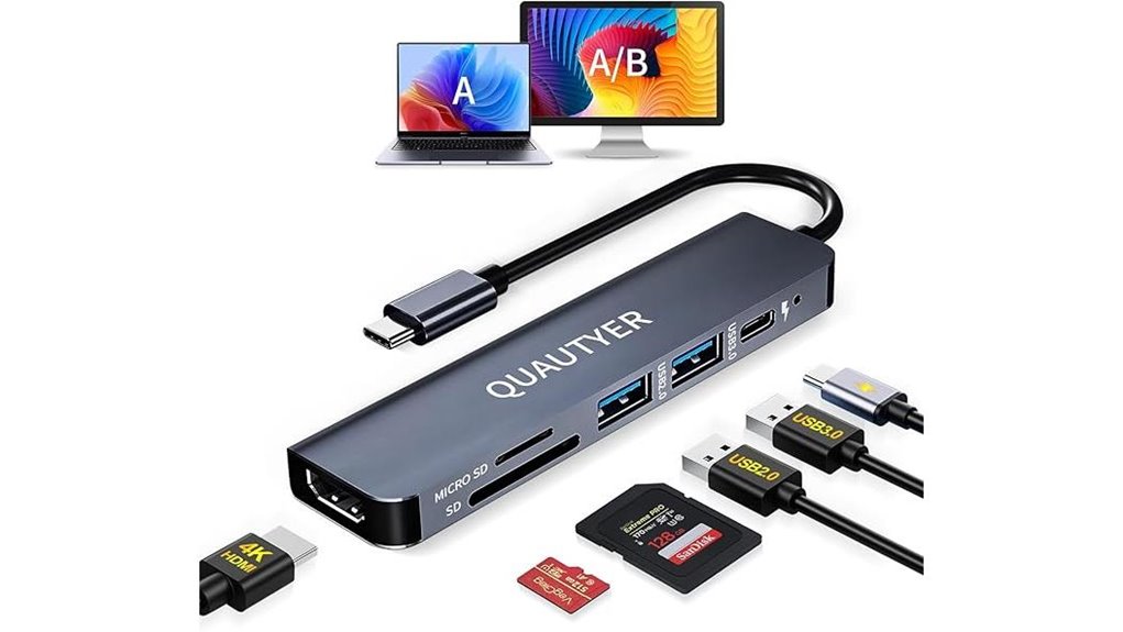 usb c 6 in 1 100w 4k