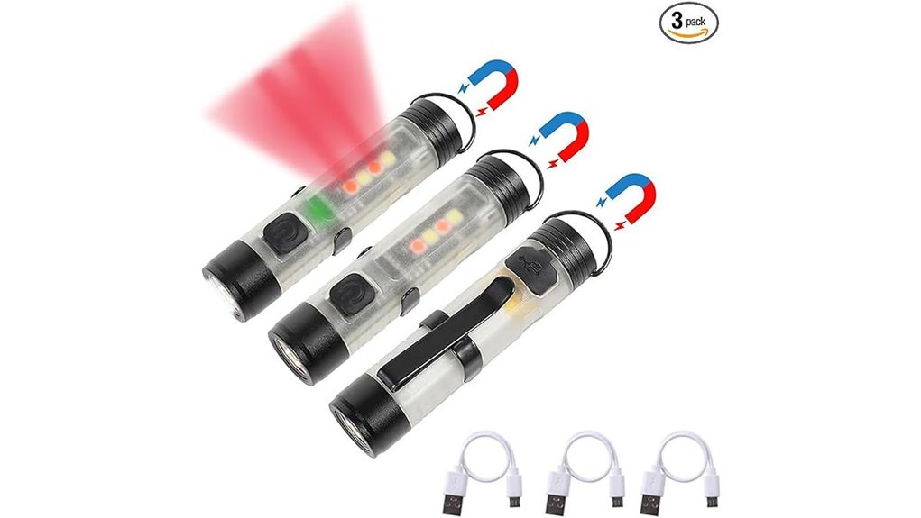 usb c keychain 300 lumen flashlights