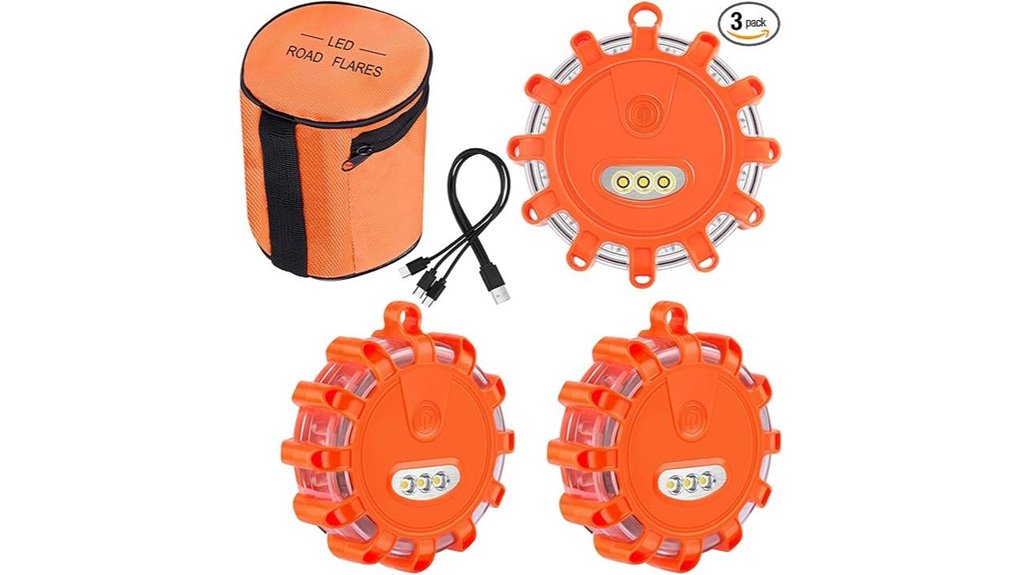 usb c led road flares