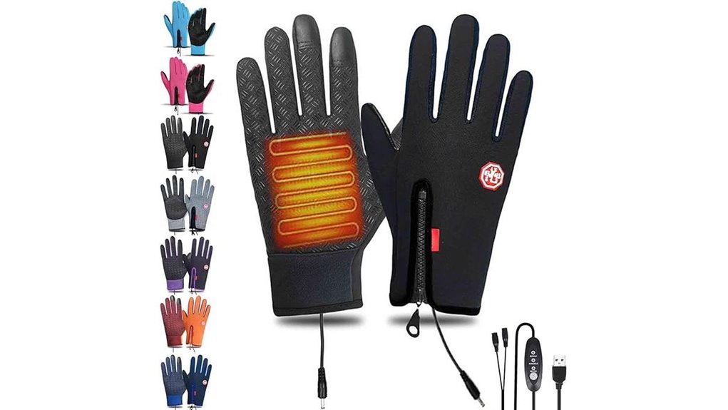 usb heated touchscreen gloves