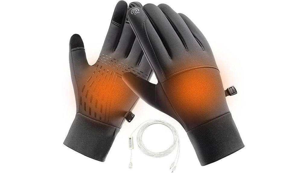 usb heated waterproof gloves