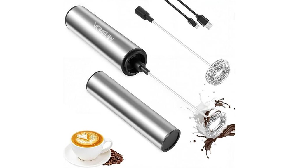 usb powered dual milk frother