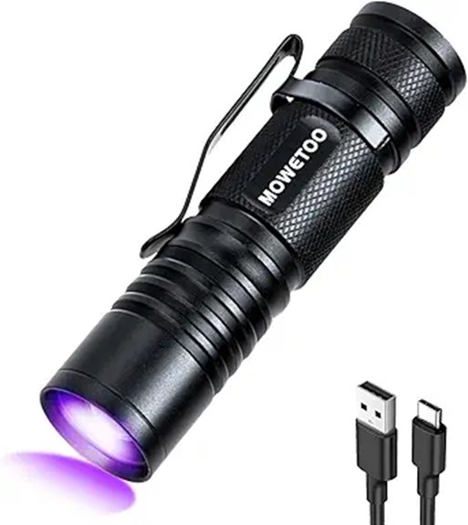 usb rechargeable 395nm blacklight