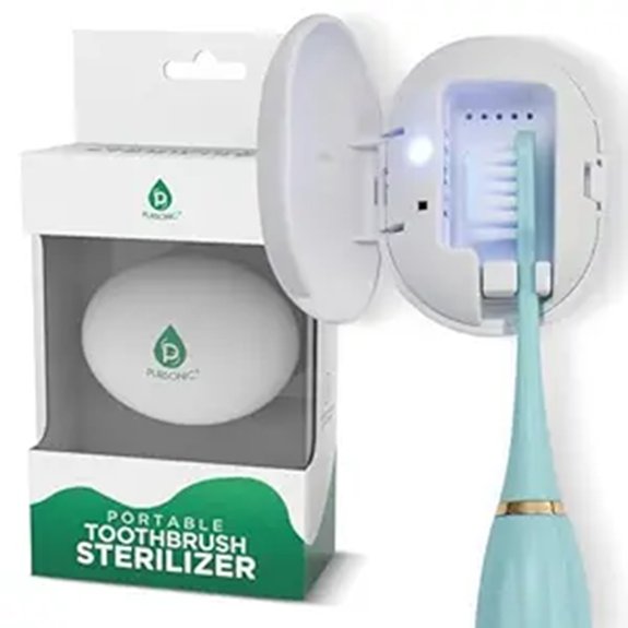 uv toothbrush sanitizer magnetic mount