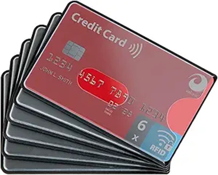 valonic rfid blocking transparent sleeves