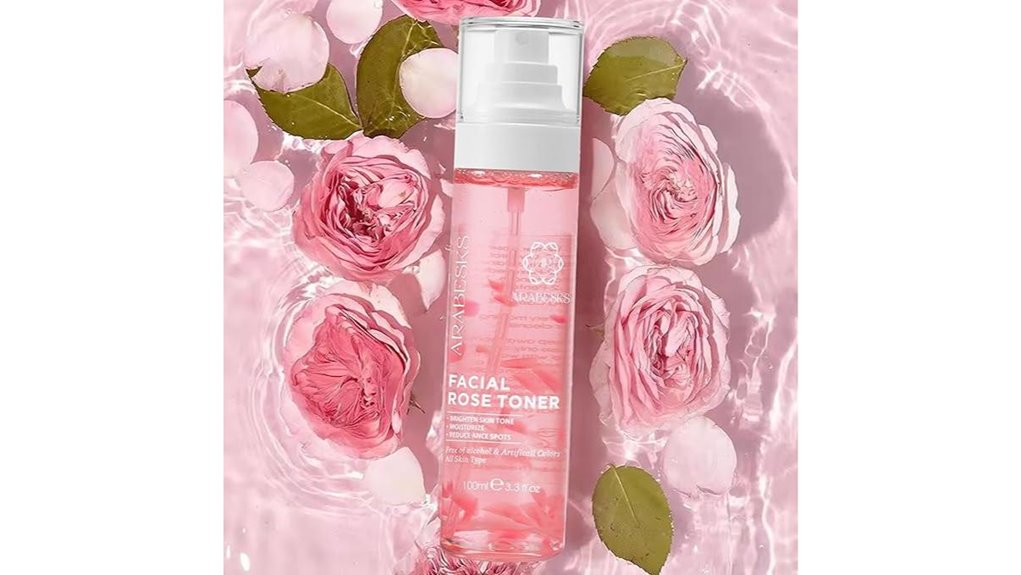 vegan alcohol free rose spray