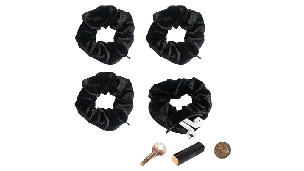 velvet scrunchie hidden pocket
