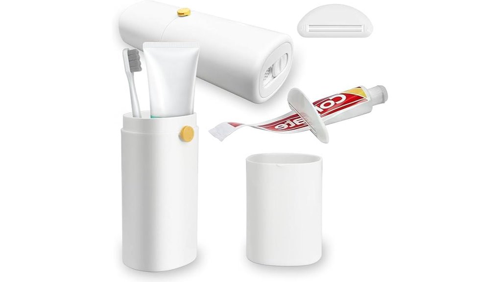 ventilated toothbrush case dispenser