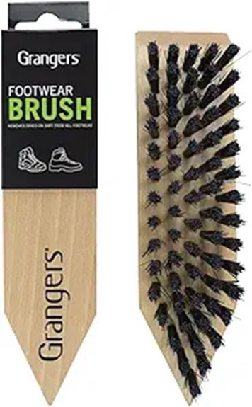 versatile wood handled boot brush