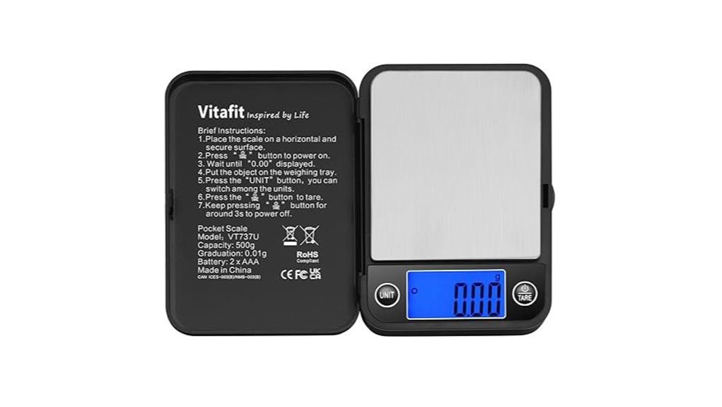 vitafit 500g digital scale