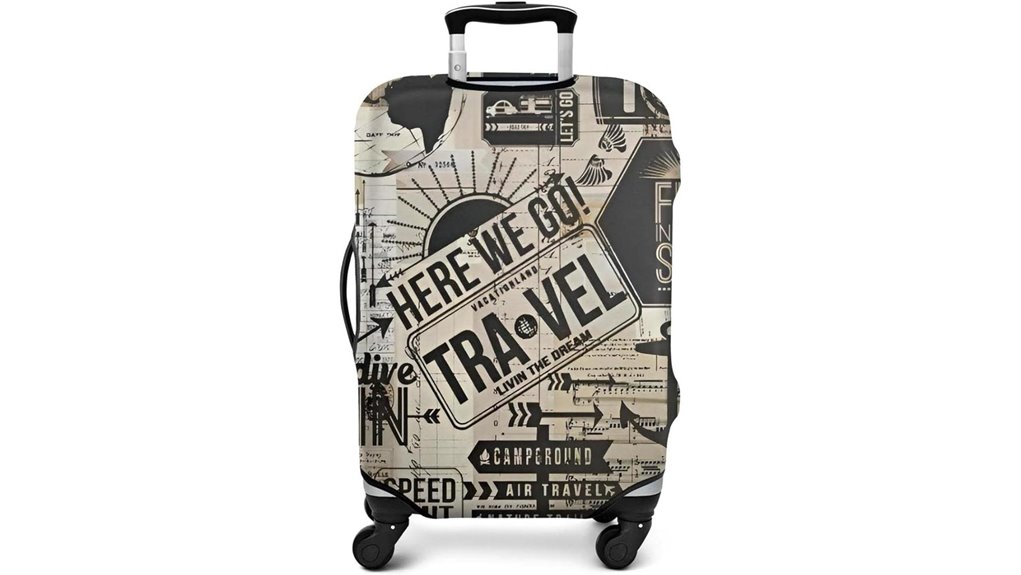 washable spandex suitcase cover