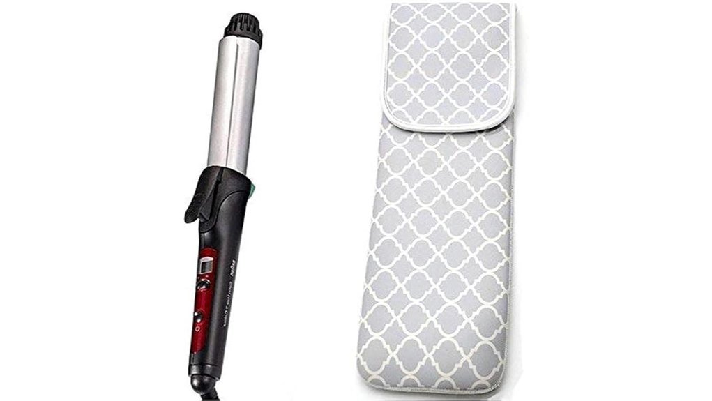 water resistant neoprene curling pouch